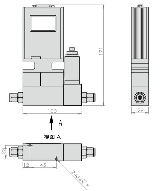 高溫型質(zhì)量流量計(jì)/控制器