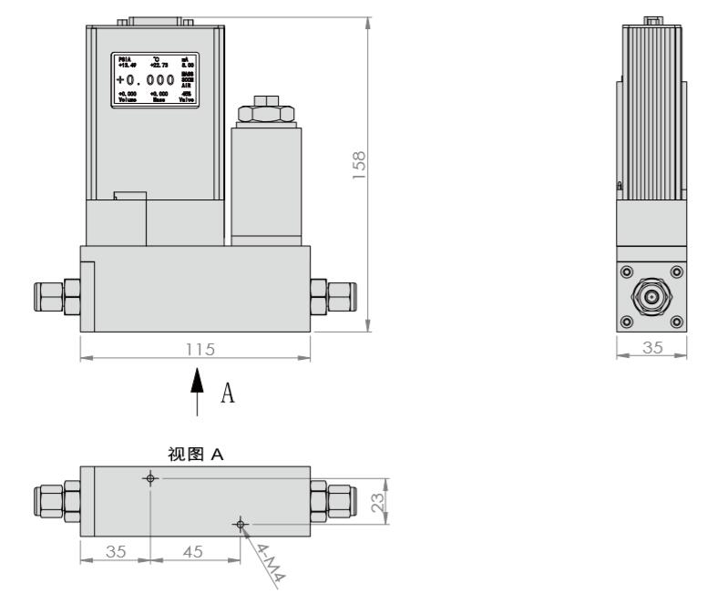 ACU10FC差壓式氣體質(zhì)量流量控制器